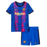21/22 Barcelona Third Soccer Kit (Jersey + Shorts) Kids