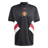 23/24 Manchester United Icon Black Soccer Jersey Mens