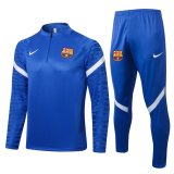 21/22 Barcelona Sharp Blue Soccer Training Suit Mens