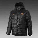 20/21 Barcelona Black Men Soccer Winter Jacket