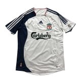 06/07 Liverpool Away White Retro Man Soccer Jersey