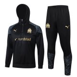 (Hoodie) 23/24 Olympique Marseille Black Soccer Training Suit Mens