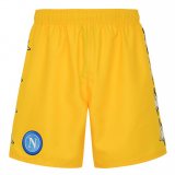 21/22 Napoli Special Edition Yellow Soccer Shorts Mens