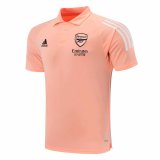 2020-21 Arsenal UCL Chalk Coral Man Soccer Polo Jersey