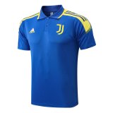21/22 Juventus Blue Soccer Polo Jersey Mens