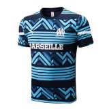 22/23 Olympique Marseille Blue Soccer Training Jersey Mens