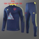2020-21 Arsenal x Human Race Blue Kids Soccer Training Suit
