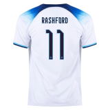 (Rashford #11) 2022 England Home Soccer Jersey Mens