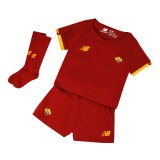 21/22 AS Roma Home Kids Soccer Jersey+Short+Socks
