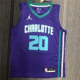 Charlotte Hornets 2021 Branded Purple Fast Break Replica Player Jersey Man Statement Edition