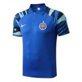 22/23 Inter Milan Blue Soccer Polo Jersey Mens