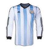 (Retro) 2014 Argentina Home Long Sleeve Soccer Jersey Mens