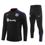 24/25 Barcelona Black Soccer Training Suit Mens