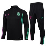 23/24 Bayern Munich Black Soccer Training Suit Mens