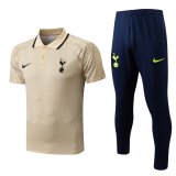 22/23 Tottenham Hotspur Beige Soccer Training Suit Polo + Pants Mens