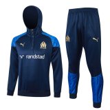 (Hoodie) 23/24 Olympique Marseille Navy Soccer Training Suit Mens