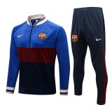 21/22 Barcelona Blue BRB Soccer Training Suit Jacket + Pants Mens