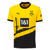 (Player Version) 23/24 Borussia Dortmund Home Soccer Jersey Mens