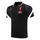2020-21 Liverpool UCL Black Man Soccer Polo Jersey