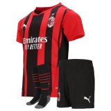 21/22 AC Milan Home Kids Soccer Jersey+Short+Socks