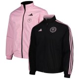 23/24 Inter Miami C.F. On-Field Reversible Black / Pink Full-Zip Windrunner Soccer Jacket Mens