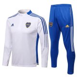 21/22 Boca Juniors White Soccer Training Suit Mens