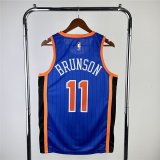 (BRUNSON - 11) 2024 New York Knicks Blue Swingman Jersey - City Edition Mens