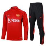 23/24 Manchester United Red II Soccer Training Suit Mens