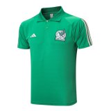 2023 Mexico Green Soccer Polo Jersey Mens