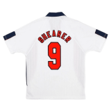 (Retro Shearer #9) 1998 England Home Soccer Jersey Mens