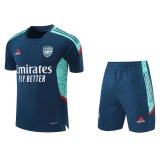 21/22 Arsenal Aqua Soccer Training Suit Jersey + Short Mens