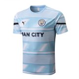22/23 Manchester City Light Blue Soccer Training Jersey Mens
