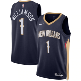 (Zion Williamson #1) 22/23 New Orleans Pelicans Navy Swingman Jersey - Icon Mens