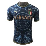 2022 Italy x Versace Special Edition Blue Soccer Jersey Mens