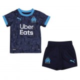 2020-21 Olympique Marseille Away Navy Youth Soccer Jersey+Short