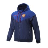 23/24 Barcelona Navy All Weather Windrunner Soccer Jacket Mens