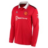 (Long Sleeve) 22-23 Manchester United Home Soccer Jersey Mens
