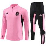 2024 Argentina Pink Soccer Training Suit Mens