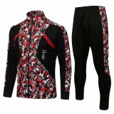 21/22 AC Milan Red-Black Soccer Training Suit Jacket + Pants Mens