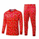 2020-21 Manchester United Christmas Red Man Soccer Training Tracksuit
