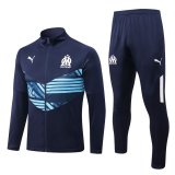 Olympique Marseille Royal Training Suit Jacket + Pants Mens 2022/23