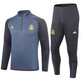 23/24 Real Madrid Grey Soccer Training Suit Mens