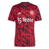 23/24 Manchester United Red Soccer Training Jersey Mens