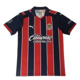 20/21 Chivas Third Red&Black Stripes Man Soccer Jersey