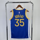 (DURANT - 35) 23/24 Golden State Warriors Royal Swingman Jersey - Icon Edition Mens