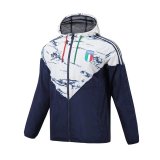2023 Italy Royal - White All Weather Windrunner Soccer Jacket Mens