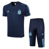 23/24 Argentina Royal Soccer Training Suit Jersey + Short Mens