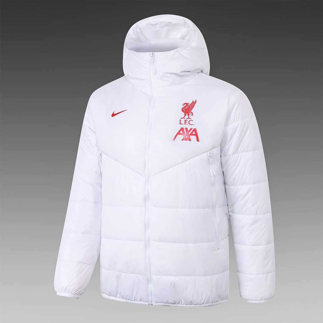 2020-21 Liverpool White Man Soccer Winter Jacket , Cheap Cotton Jacket ...