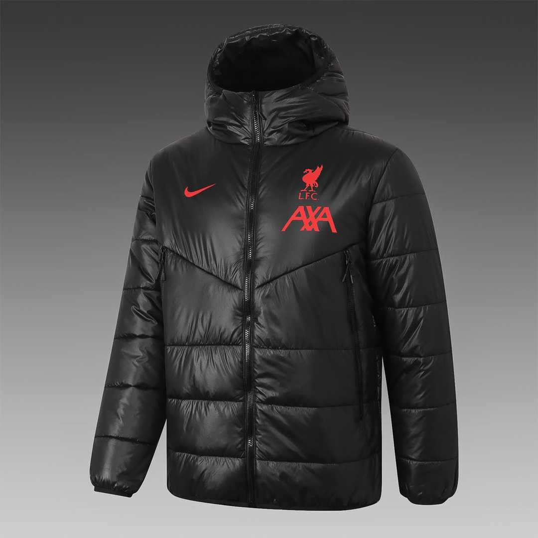 2020-21 Liverpool Black Man Soccer Winter Jacket , Cheap Cotton Jacket ...
