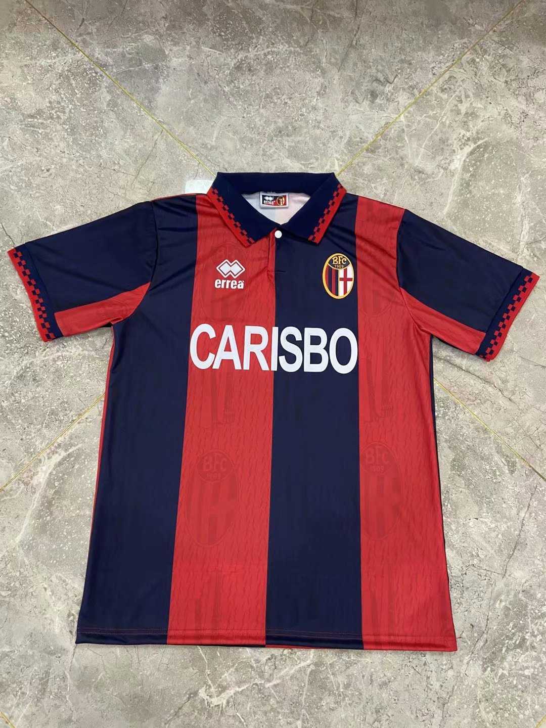 1995/96 Bologna F.C. 1909 Retro Home Men Soccer Jersey